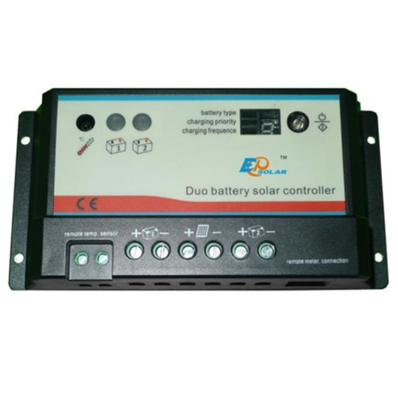 Epever بطارية مزدوجة البطارية الشمسية تهمة وحدة تحكم 10A20A Duo-Battery منظم مع جهاز التحكم عن بعد LCD متر MT-1 EPSOLAR EPIPDB-COM